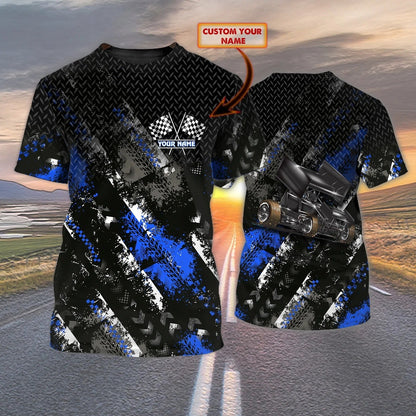 Custom With Name 3D All Over Print Dirt Track Racing T Shirt, 3D Racing Shirt For Men And Women TO0798