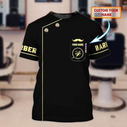 Personalized With Name 3D Full Printed Barber Shirt For Men, Don't Stop When I'm Tired, Barber Gifts TO0649