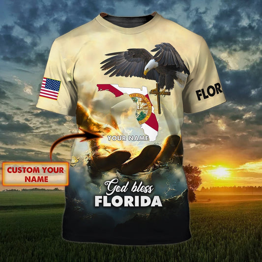 Custom God Bless Florida T Shirt Florida T Shirt Gift For Christian Florida Shirt TO1442