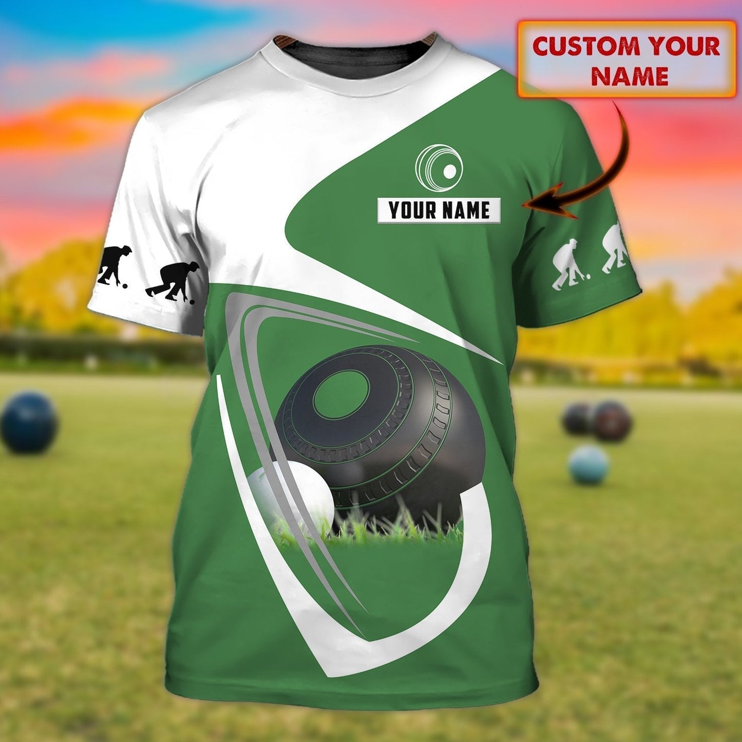 Custom Lawn Bowls T Shirt Lawnbowl Player Team Uniform Present Gift For Lawn Bowl Lover TO1240