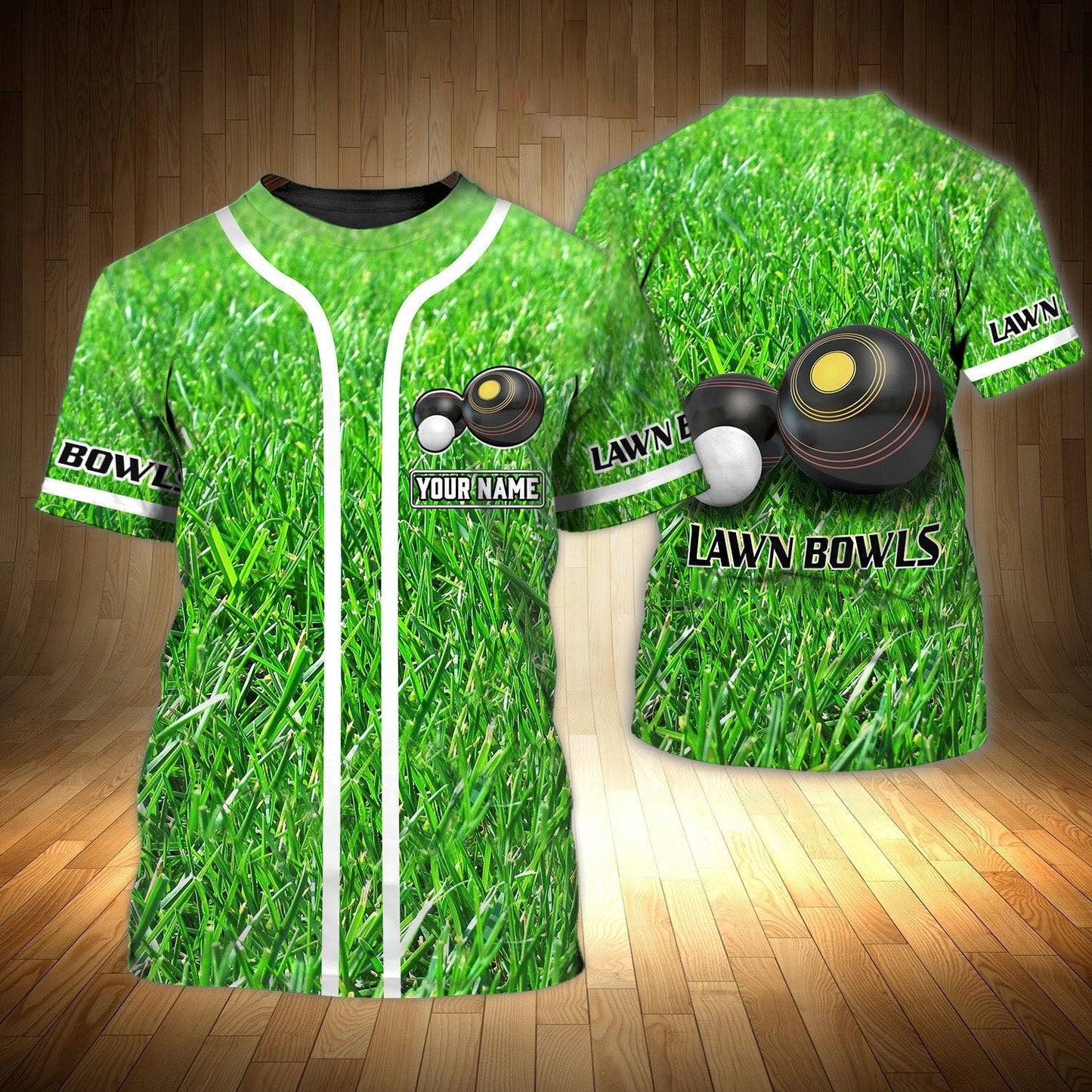 Custom With Name Lawn Bowls 3D Shirt Men Women TO1254