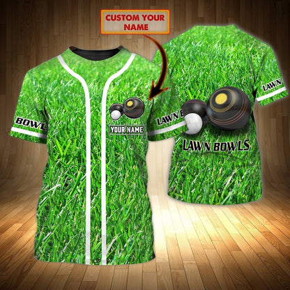 Custom With Name Lawn Bowls 3D Shirt Men Women TO1254