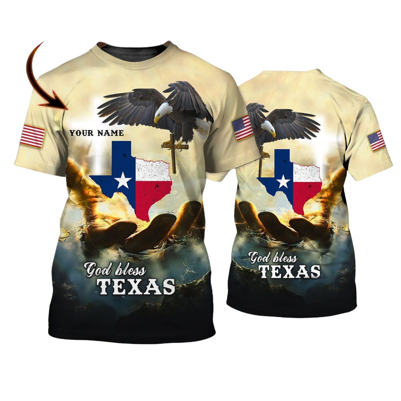 Custom God Bless Texas T Shirt Texas Shirt Gift For Christian T Shirt TO1455