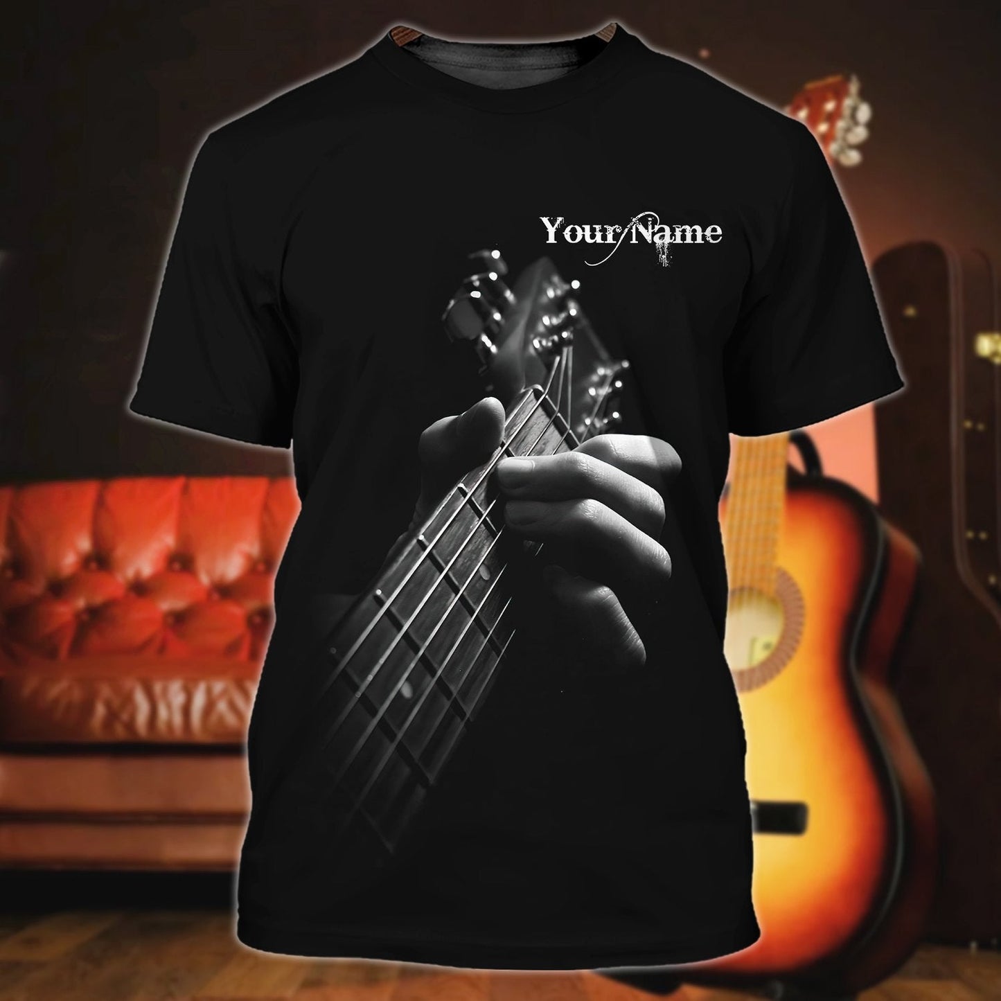 Personalized 3D Playing Guitar Shirt, Guitar Sublimation Shirt For Music Lovers TO0617