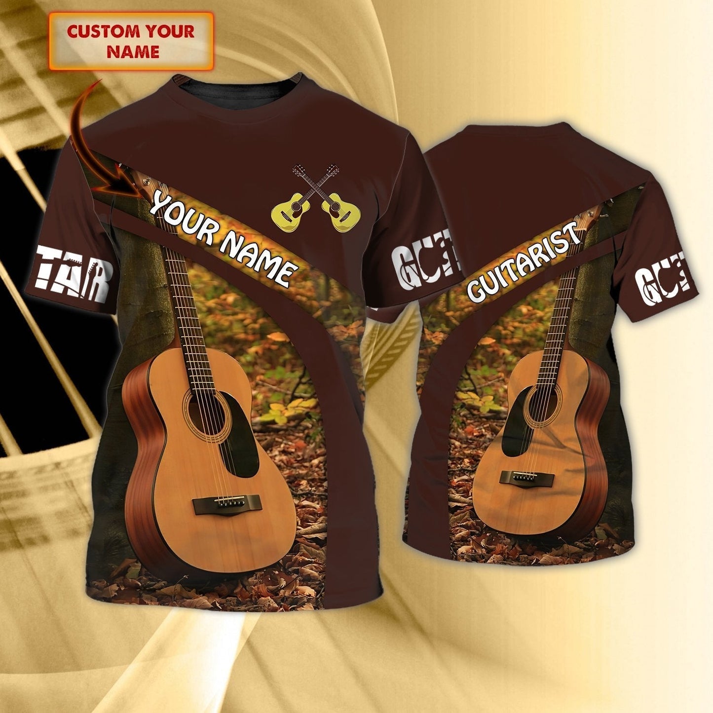 Personalized 3D Guitar Shirt For Men And Woman, Guitar Lover Shirt, Sublimation Guitar T Shirts TO0618