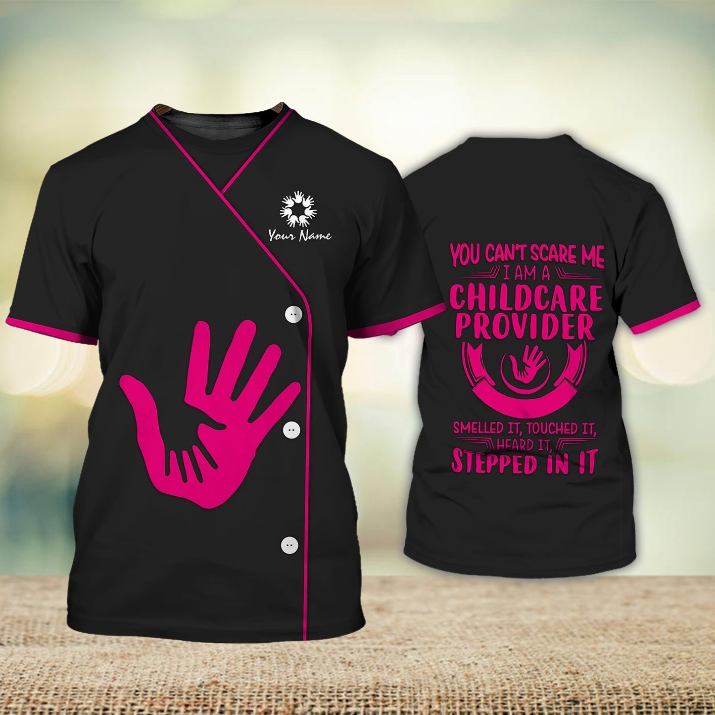 Customized Child Care T Shirt Worker Child Day Care Provider Day Care Worker Unifom TO1260