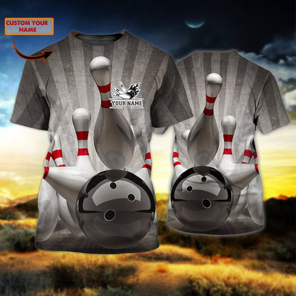 Personalized Bowling T Shirt For Men And Women, Bowling Shirt For Her Him, Present To Bowling Lovers TO0745