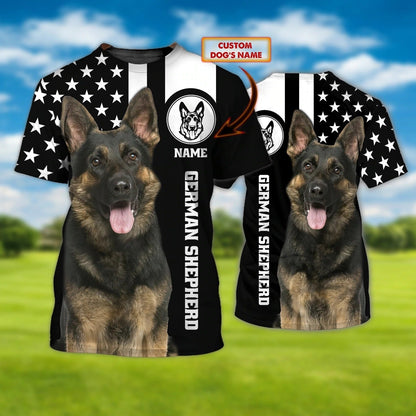 Customized 3D Full Printed German Shepherd Tshirt, Unisex Dog Tshirt, Dog In Shirt, Gift For Shepherd Lovers TO0711