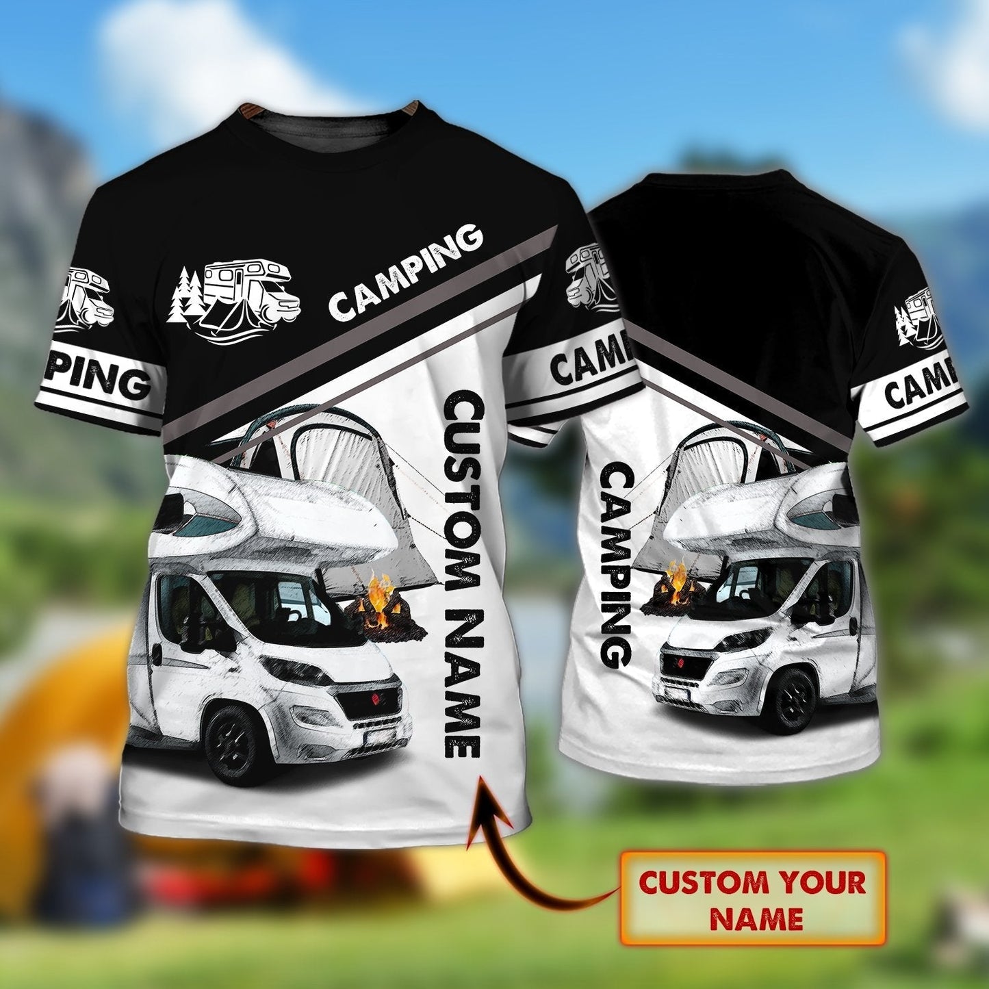 Personalized Mens Camping Shirt, 3D All Over Print Women Shirt Camping, Camping Shirts TO0891