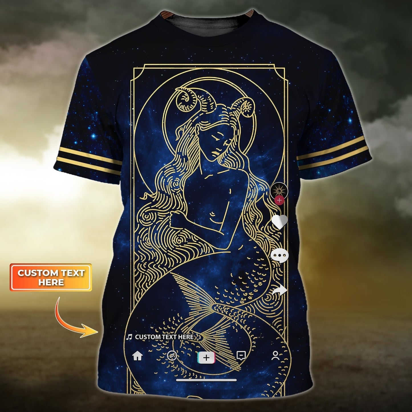 Personalized Name 3D Aries Tshirt Gift For Aries TO1785