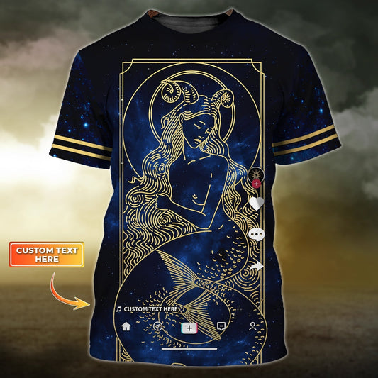 Personalized Name 3D Aries Tshirt Gift For Aries TO1785