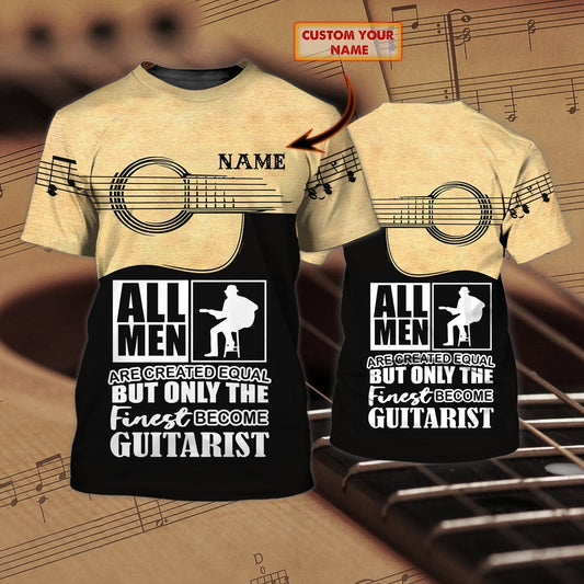 Personalized Name 3D T Shirt For Guitarist, Best Gifts To Guitar Lover, Guitar 3D Shirts TO0612