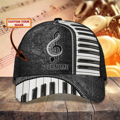 3D Classic Cap Music Personalized Name Cap 110 Lasfour CA2375