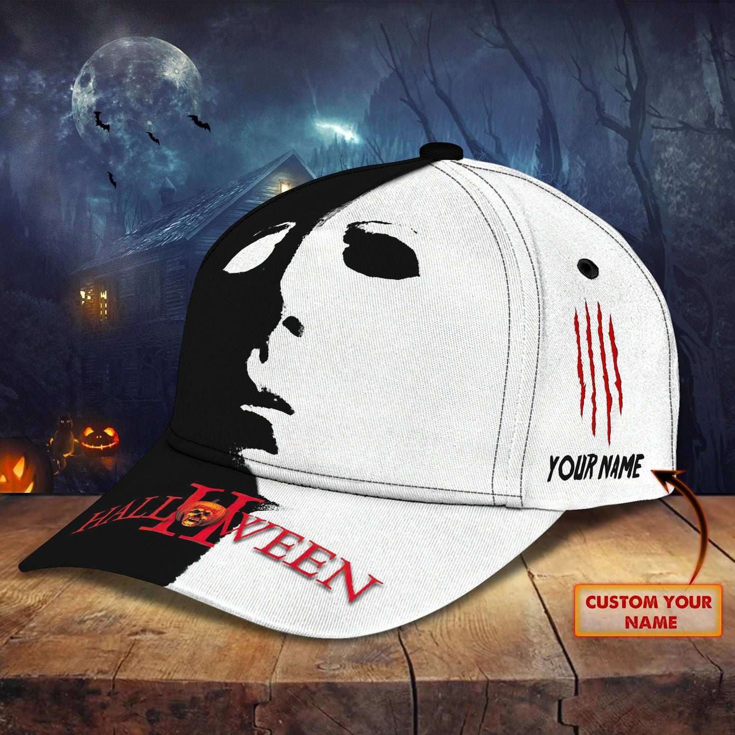 3D Classic Cap Hlw Personalized Name Cap 01 Lasfour CA1626
