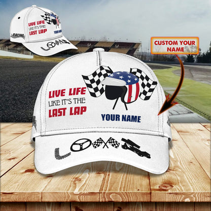 3D Classic Cap Dirt Racing 31 Personalized Name Cap Lasfour CA0862