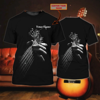 Personalized 3D Playing Guitar Shirt, Guitar Sublimation Shirt For Music Lovers TO0617