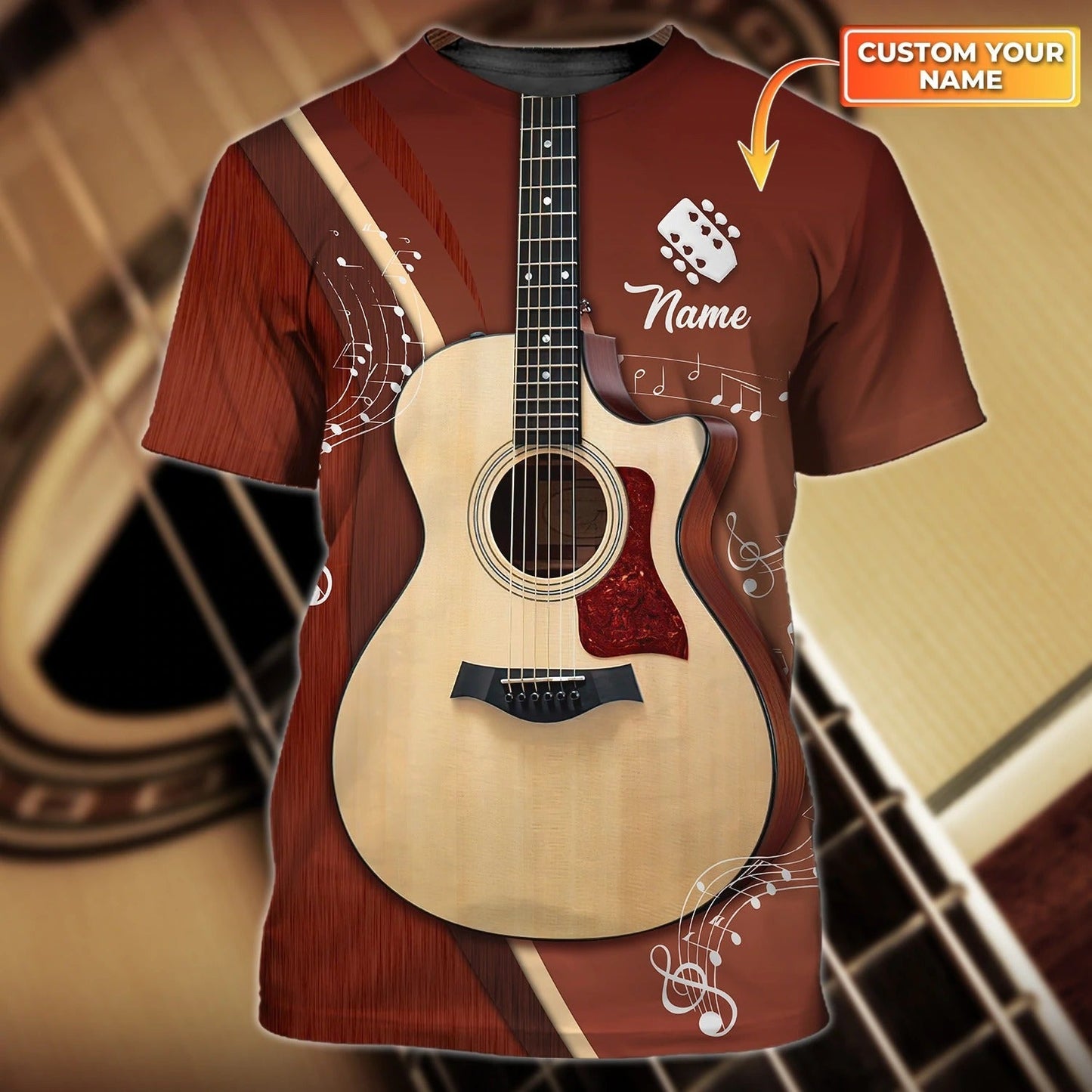 Personalized 3D All Over Printed Guitar Shirt For Men And Women, 3D Guitar Tshirt, Guitarist Shirt TO0708