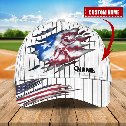 3D Classic Cap Baseball Personalized Name Cap Lasfour CA0657