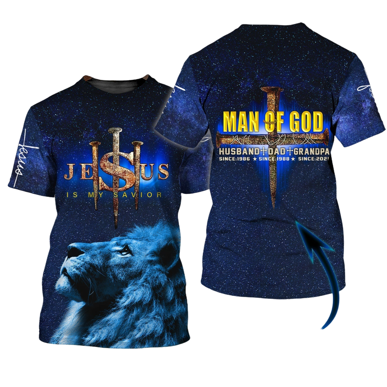 Personalized Man Of God T Shirt Jesus Savior T Shirt Gift For Christian T Shirt TO1446