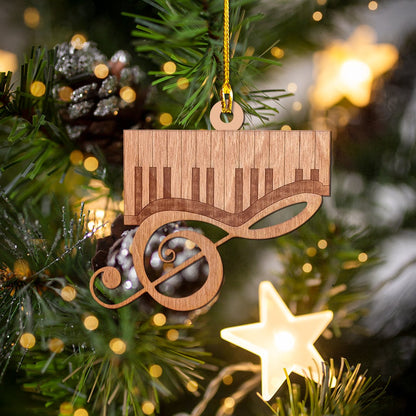 Personalized Shaped Ornament Piano Music Note, Music Note Ornament, Gift for Music Lover OO1657