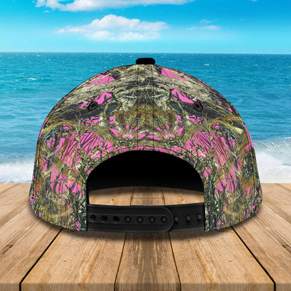 3D Classic Cap Hunting Girl Personalized Name Cap Lasfour CA0647