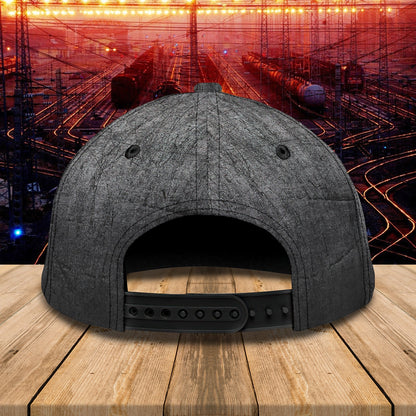 3D Classic Cap Railroader Personalized Name Cap01 Lasfour CA2187