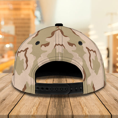 3D Classic Cap Veteran Personalized Name Cap Lasfour CA0810