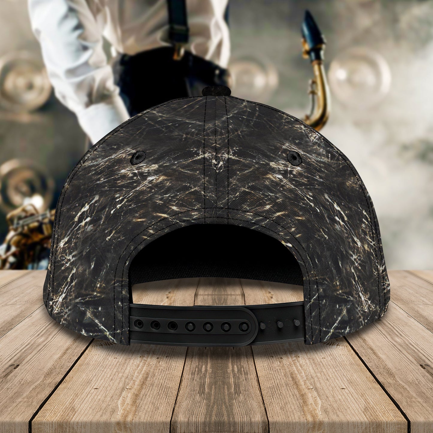3D Classic Cap Saxophone Personalized Name Cap Lasfour CA1007