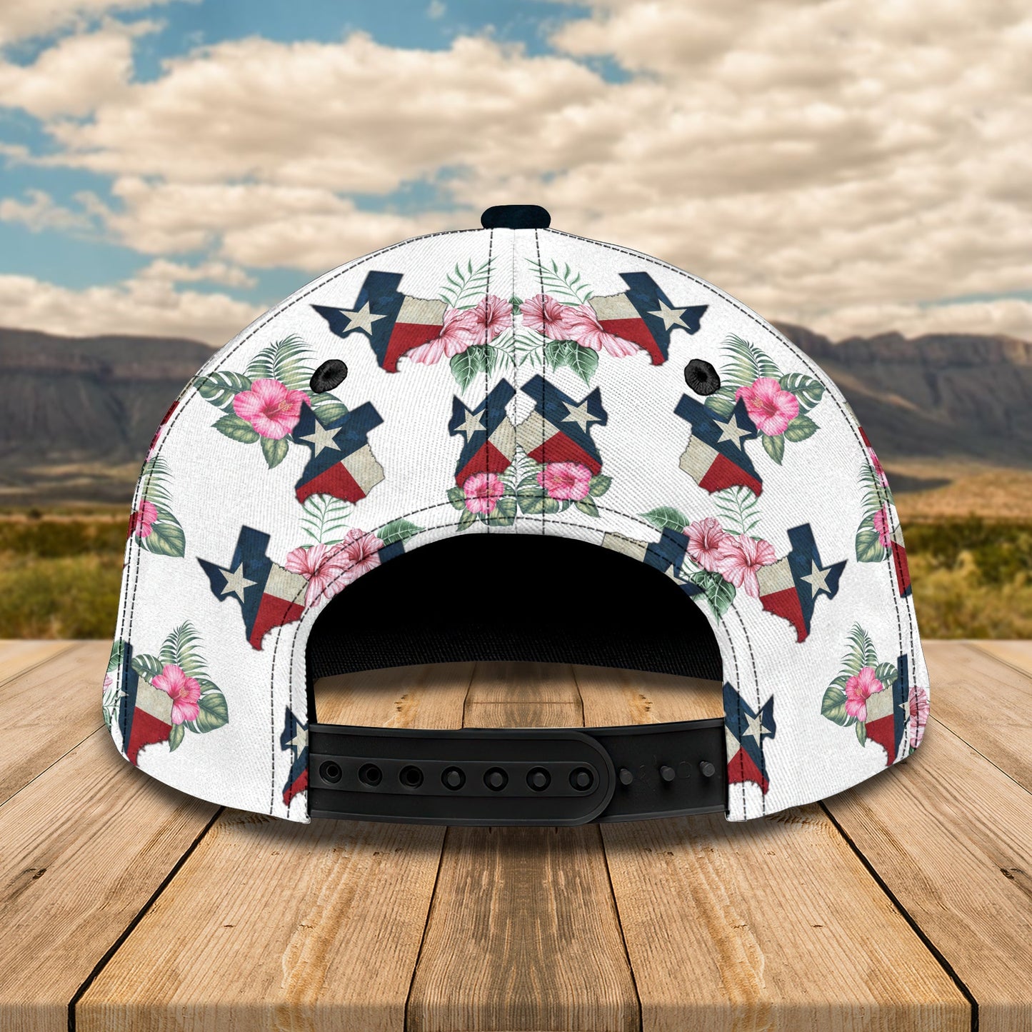 3D Classic Cap Texas 2 Personalized Name Cap Lasfour CA0649