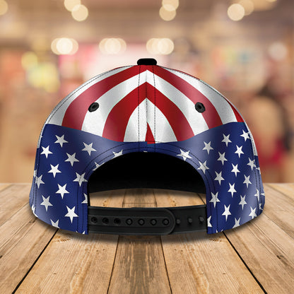 3D Classic Cap America Egagle Personalized Name Cap 01 Lasfour CA1814