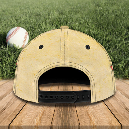 3D Classic Cap Baseball Personalized Name Cap Lasfour CA0662
