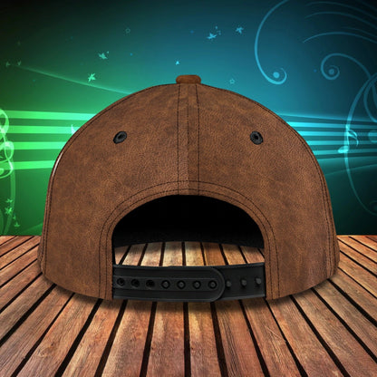 Custom Name Funny Gift For Guitar Man, Guitarist Baseball 3D Cap, Where World Fall Music Speak, Musican Cap CO0435