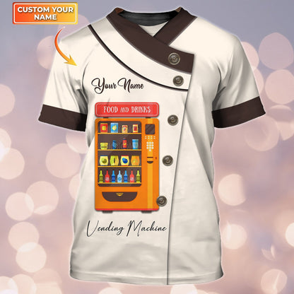Custom Funny Vending Machine 3D Tshirt Tad TO1781