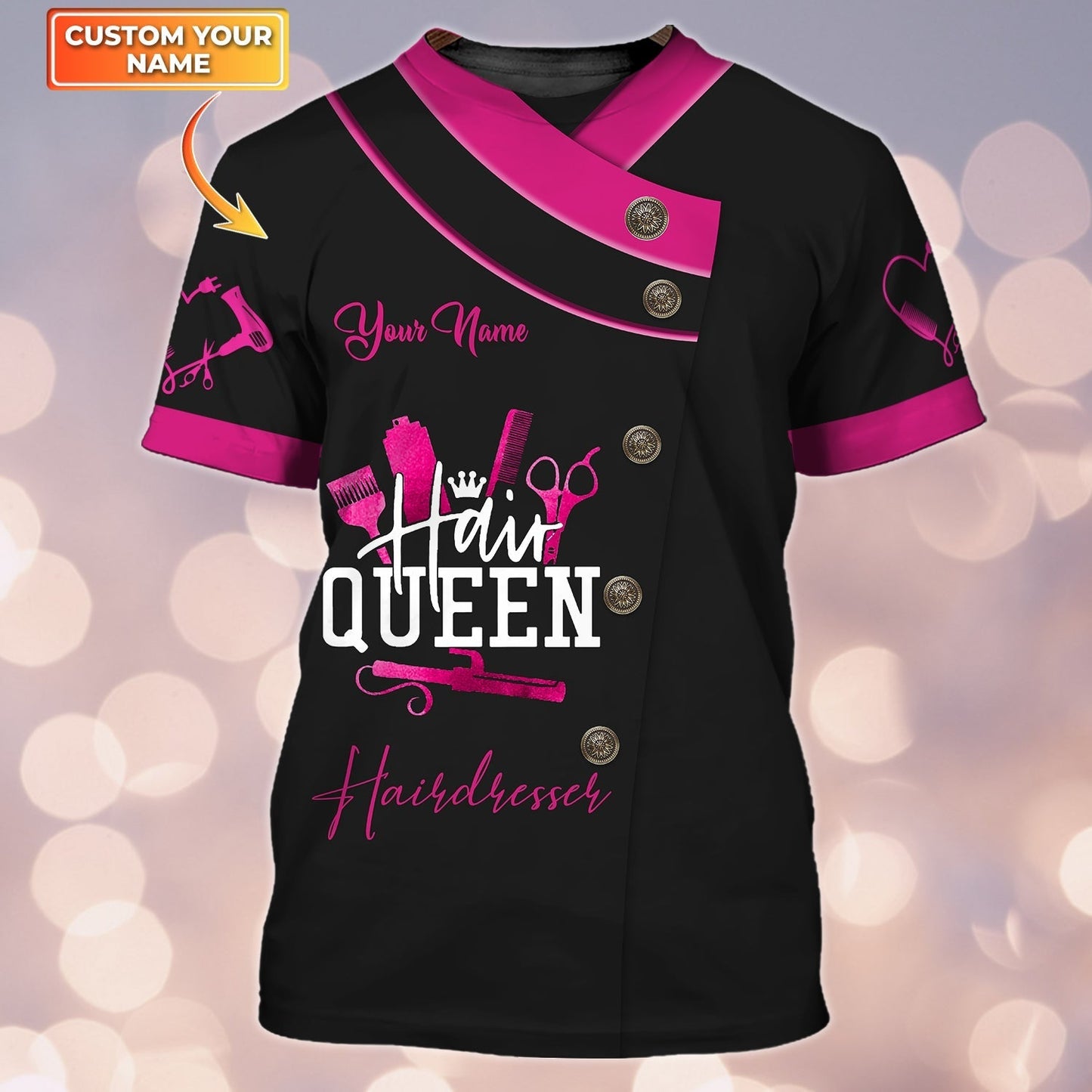 Custom 3D All Over Print Hair Queen Hairdresser Shirt TO1899