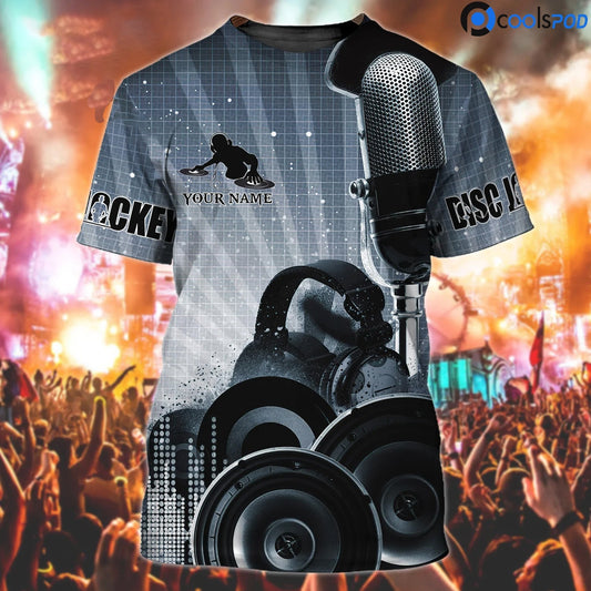Custom 3D Print DJ Tshirt Men Women, Bar Club Shirt Uniform, Music Shirt, Gift For Disc Jockey TO2612