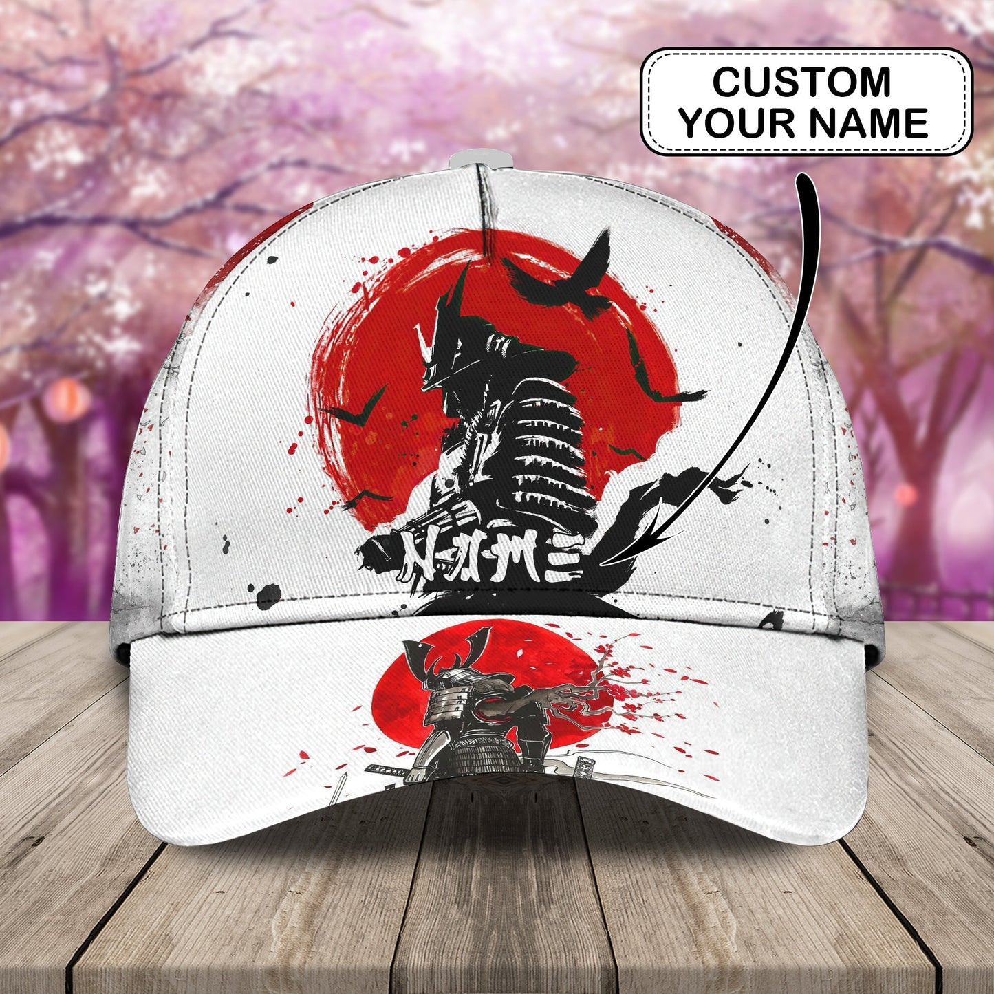 3D Classic Cap Way Of The Samurai Personalized Name Cap Lasfour CA2185