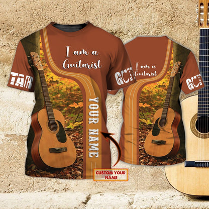 Personalized I Am A Guitarist 3D Over Print Shirt, Guitar Shirts TO0620