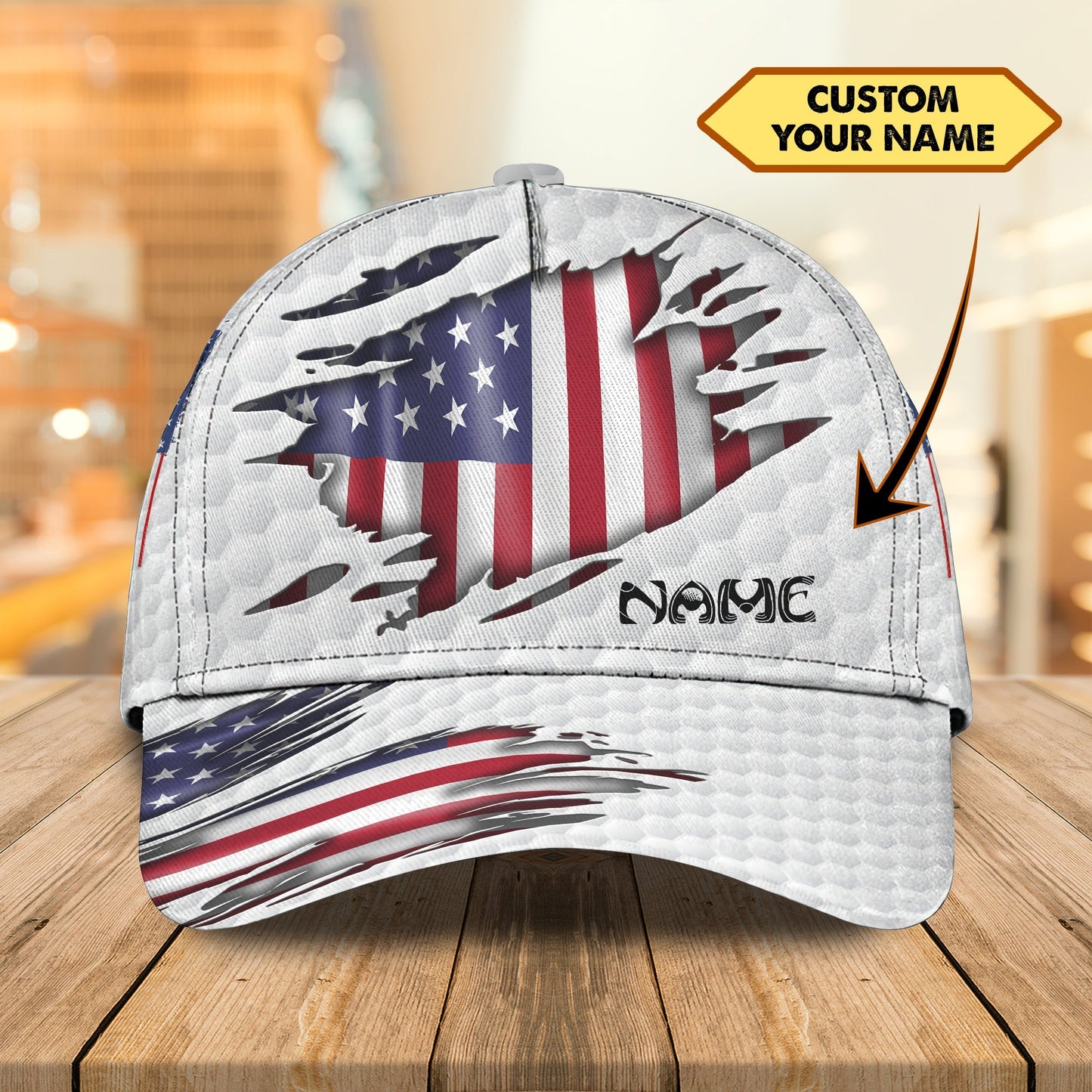 3D Classic Cap Custom Name Golf Lasfour CA1045