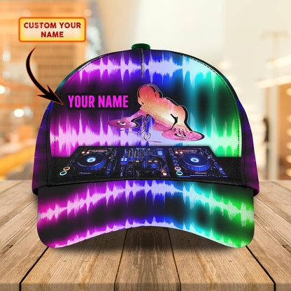 3D Classic Cap Dj Dj Personalized Name Cap Lasfour CA0892