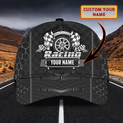 3D Classic Cap Racing Personalized Name Cap Lasfour CA0781