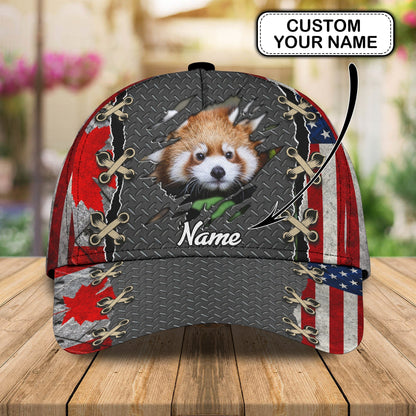 3D Classic Cap Red Panda Customize Cap Lasfour CA0955