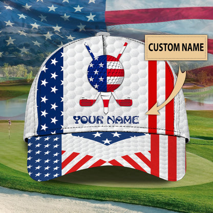 3D Classic Cap Golf 04 Personalized Name Cap Lasfour CA2351