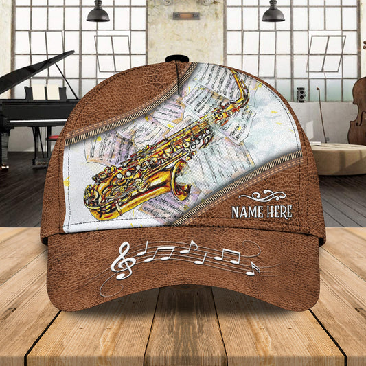 3D Classic Cap Saxophone Personalized Name Cap 95 Lasfour CA1155