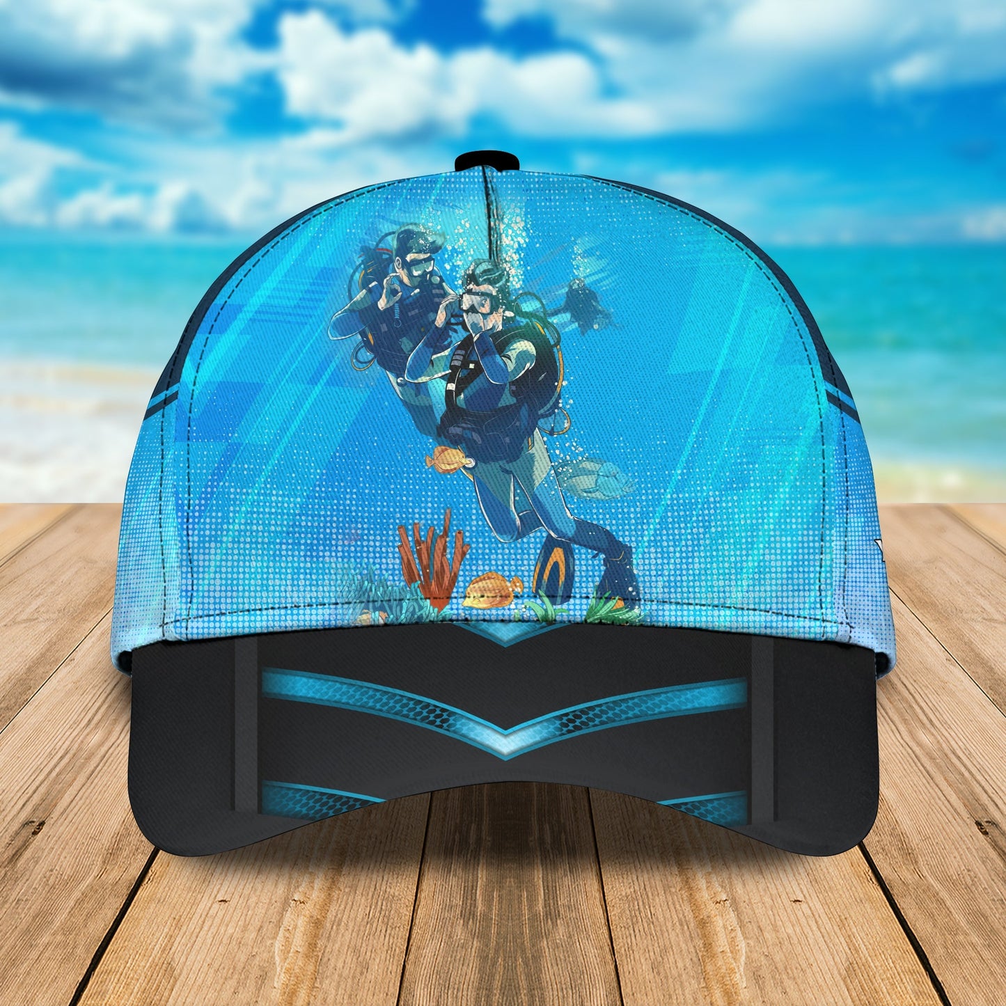 3D Classic Cap Personalized Classic Cap Scuba Diving Lasfour CA2034