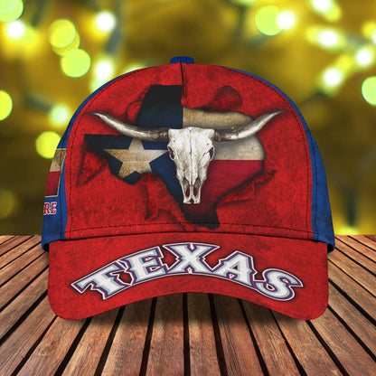 3D Classic Cap Texas Personalized Name Cap 12 Lasfour CA1477