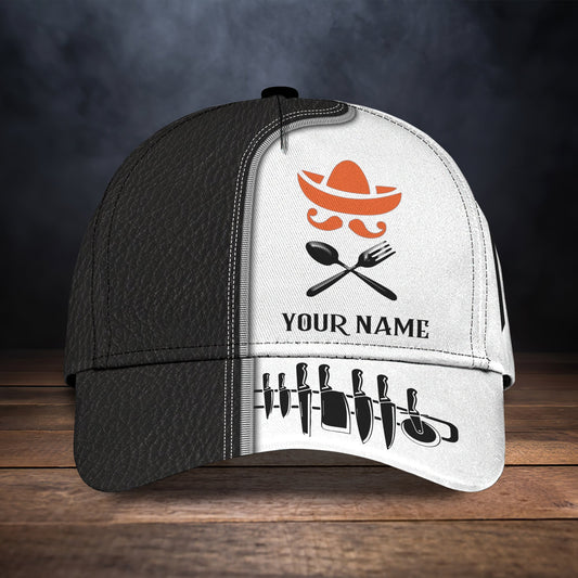 3D Classic Cap Personalized Name Cap Chef 05 Lasfour CA0841