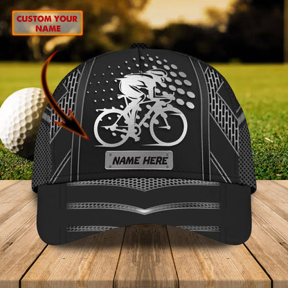 3D Classic Cap Bicycle Cap Personalized Name Cap Lasfour CA0650