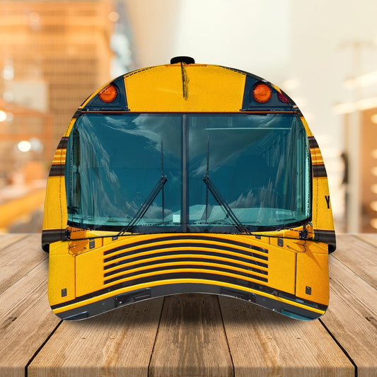 3D Classic Cap Personalized Classic Cap School Bus Lasfour CA0942