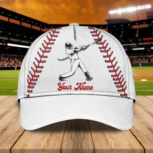 3D Classic Cap Baseball Personalized Name Cap 108 Lasfour CA0658