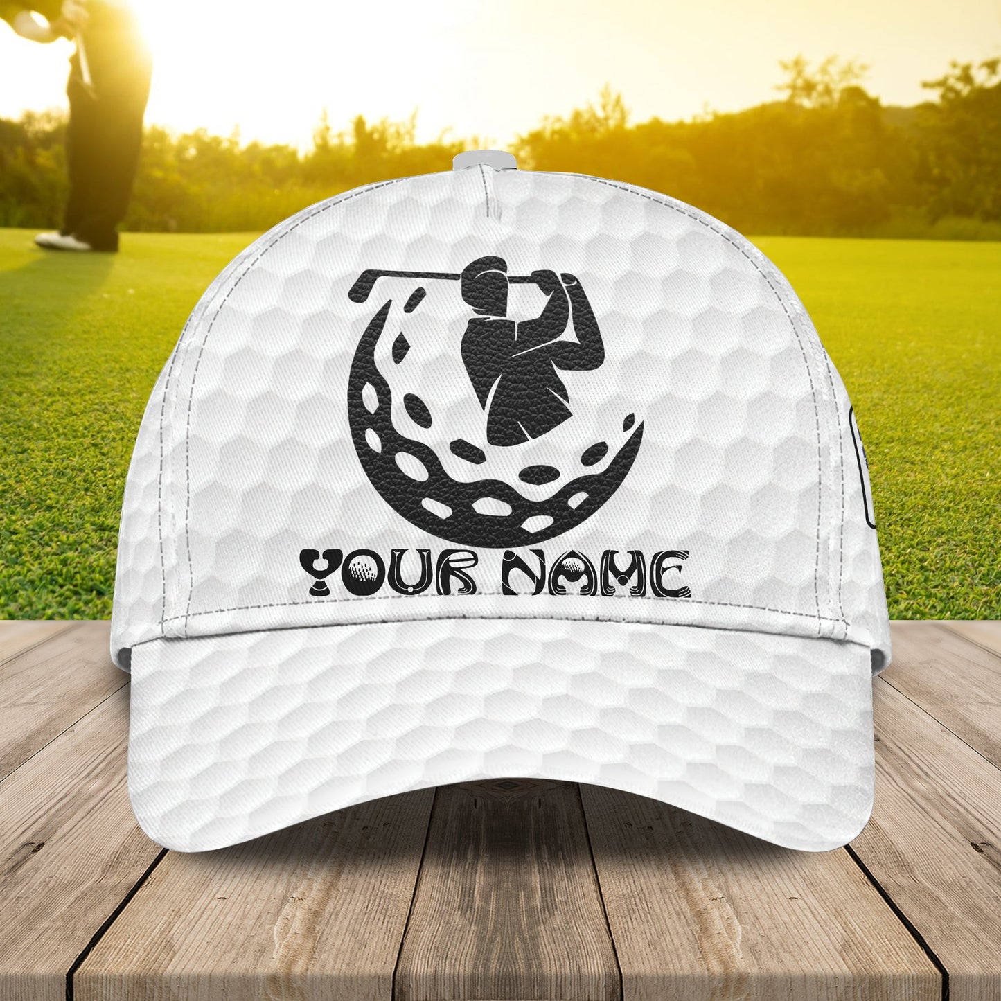 3D Classic Cap Golf Personalized Name Cap Lasfour CA0537